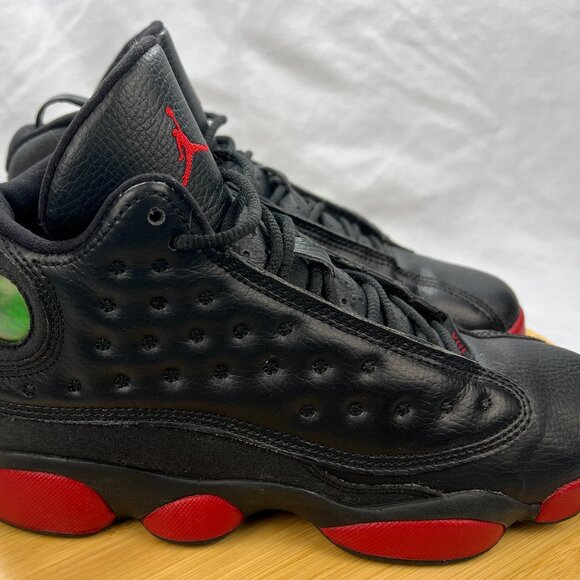 Air Jordan 13 Black Gym Red Retro Dirty Bred size 5.5Y 414571-003 - Picture 1 of 9